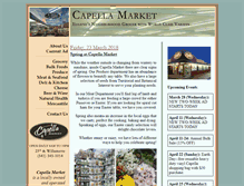 Tablet Screenshot of capellamarket.com